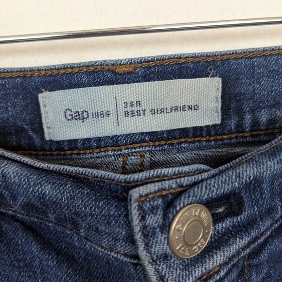 GAP Authentic Best Girlfriend Star Studded Mid Rise Ankle Jeans Size 28 - Picture 6 of 9